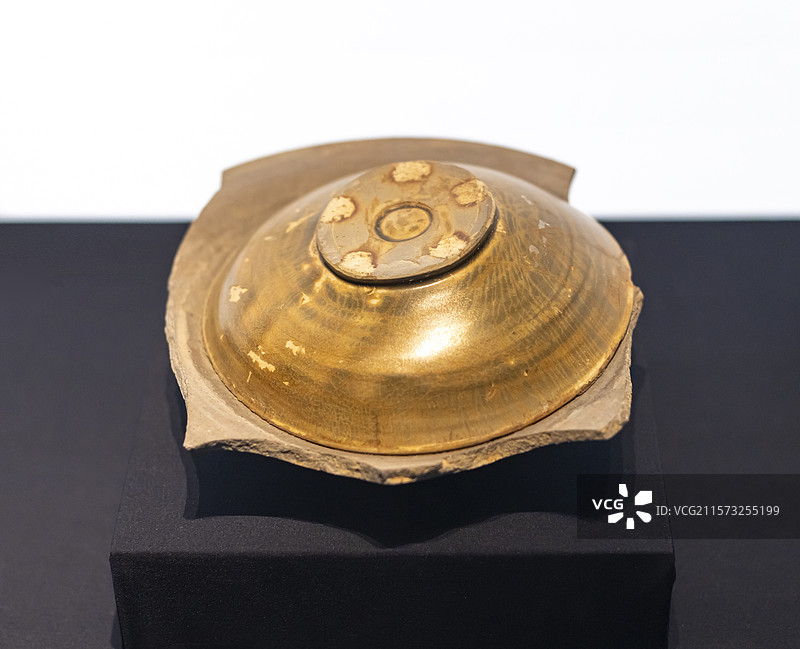 青釉玉璧底碗 唐 乐平市南窑遗址 江西省博物馆图片素材