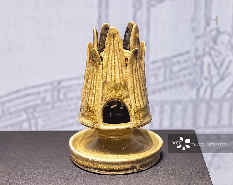 青釉博山炉 永丰县南朝墓 江西省博物馆图片素材