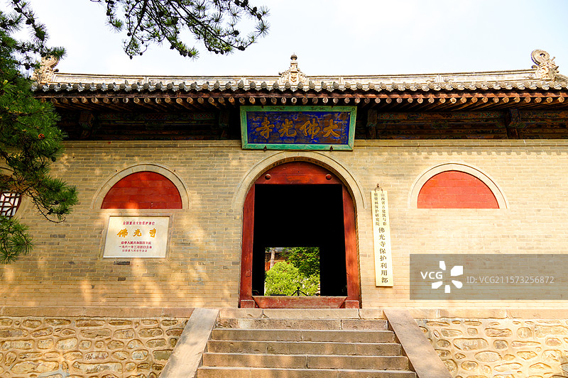山西省忻州市五台县，全国文保佛光寺图片素材