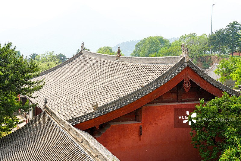 山西省忻州市五台县，全国文保佛光寺图片素材