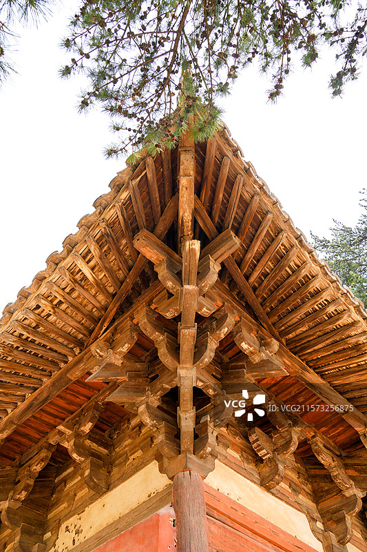 山西省忻州市五台县，全国文保佛光寺图片素材