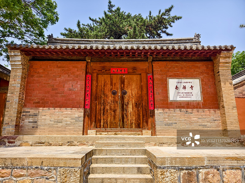 山西省忻州市五台县，全国文保南禅寺图片素材