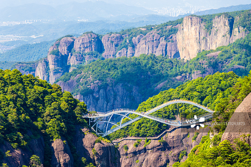 台州神仙居如意桥风光图片素材