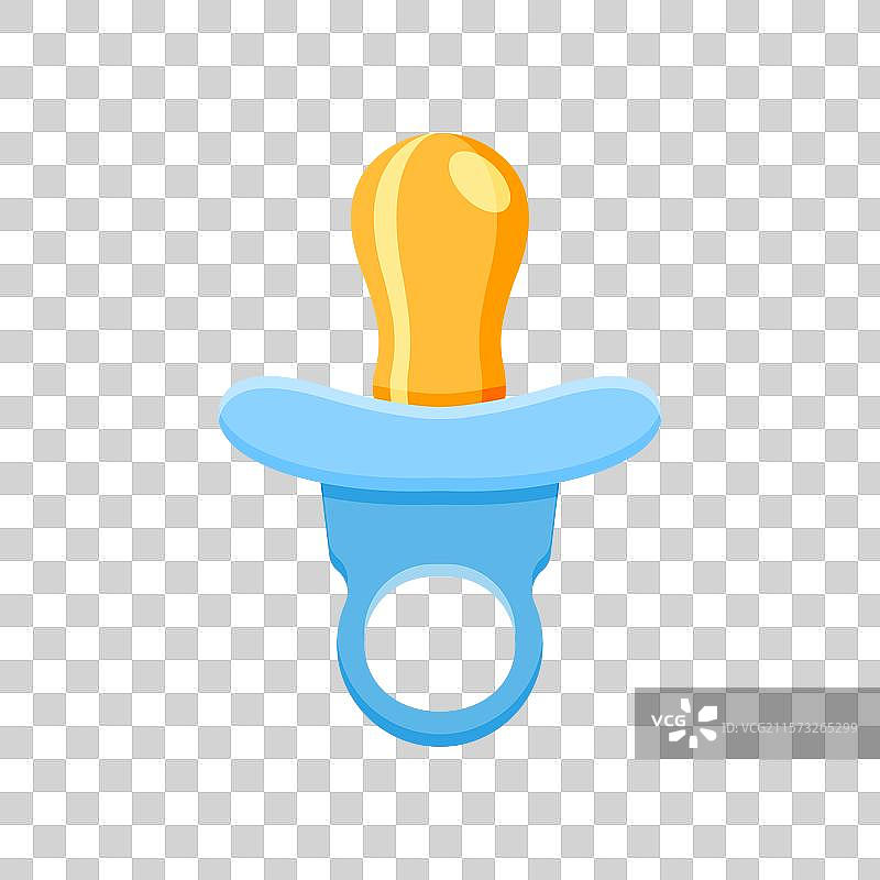 平面风格的婴儿安抚奶嘴图标图片素材