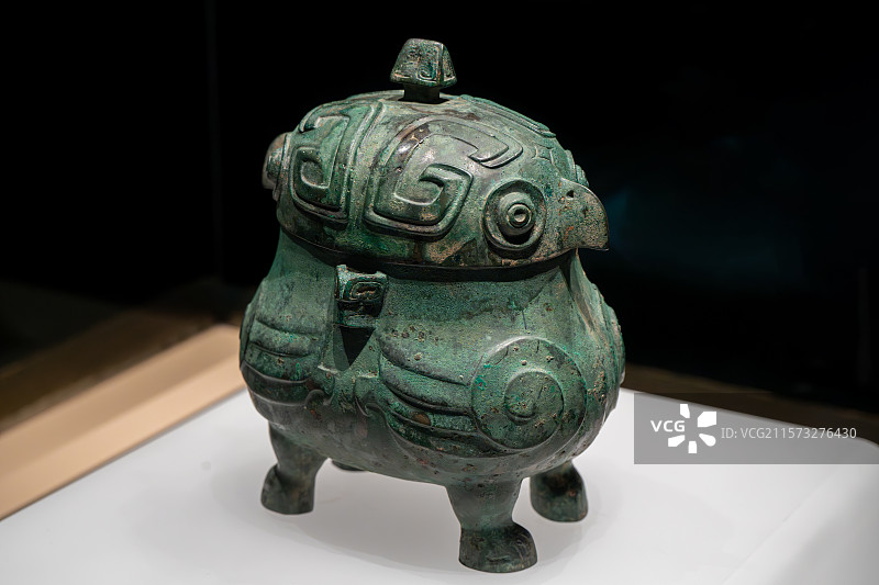 山西博物院商代鸮㔽图片素材
