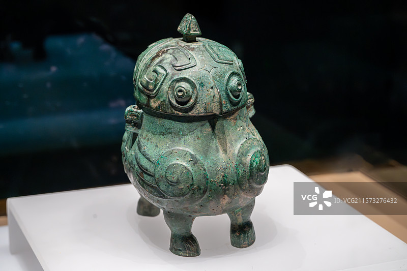 山西博物院商代鸮㔽图片素材
