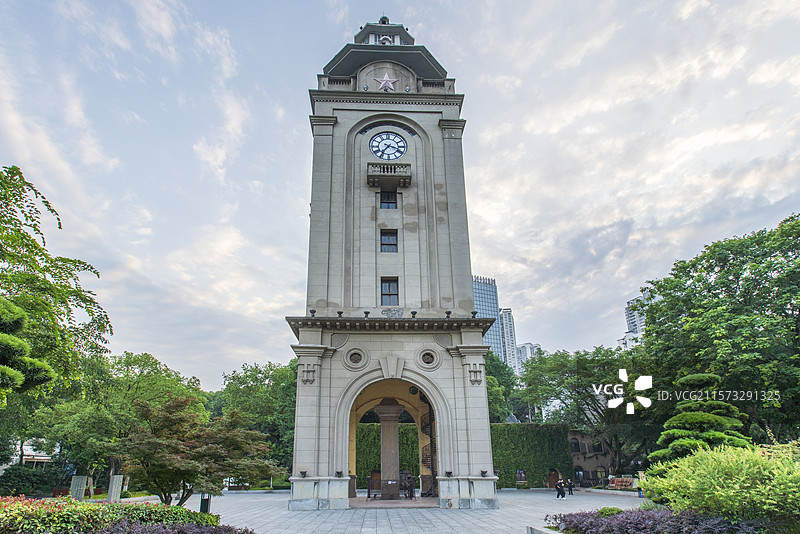 重庆万州西山公园和西山钟楼图片素材