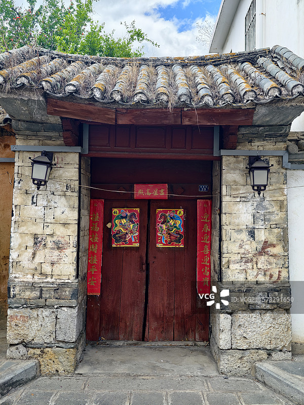 大理喜洲古镇图片素材