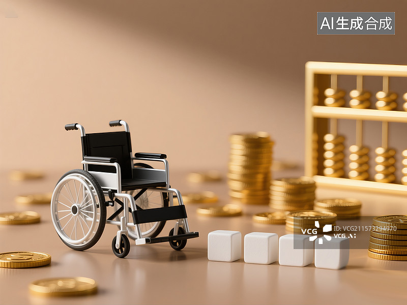 【AI数字艺术】写实商务风社保缴费主题画面图片素材