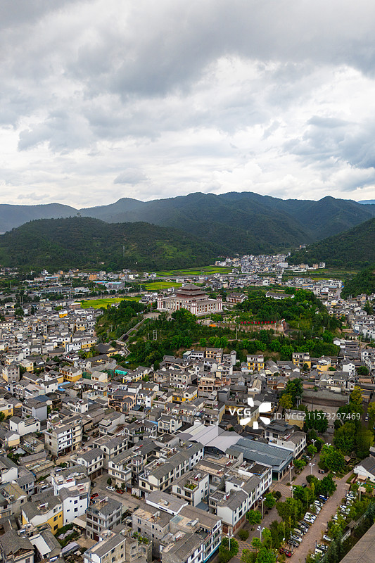 云南大理永平县曲硐古镇/曲硐回族文化城图片素材