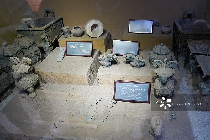 河南省 安阳市 殷都区 殷墟宫殿宗庙区 妇好墓图片素材