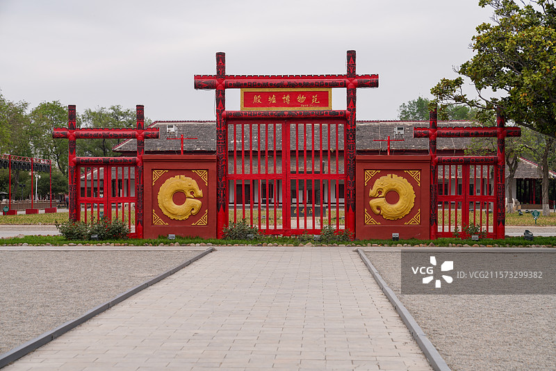 河南省 安阳市 殷都区 殷墟宫殿宗庙区 殷墟博物苑图片素材