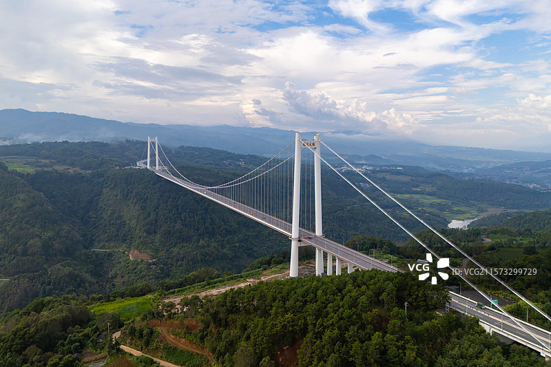 云南保山腾冲市龙江大桥/龙江特大桥图片素材