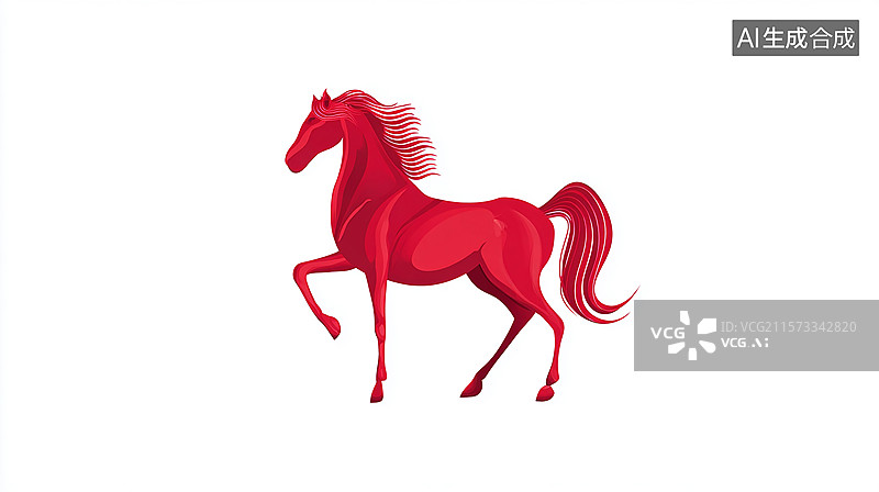 【AI数字艺术】马年，中国风民族风春节节日喜庆艺术插画图片素材