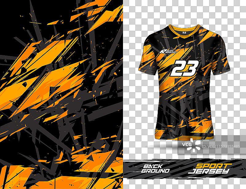 极限运动背景的T恤模板图片素材