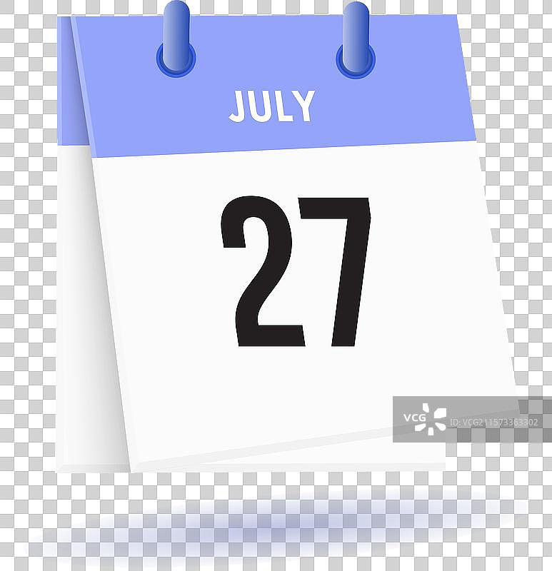 7月27日 - 日历和时间规划器每日使用图片素材