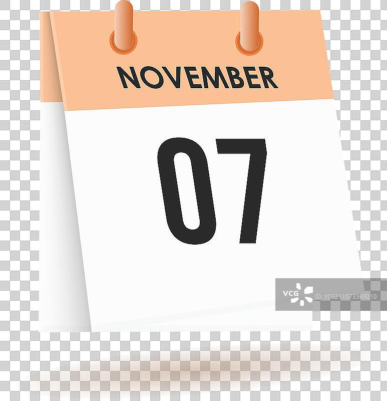 11月7日 - 日历和时间规划器每日使用图片素材