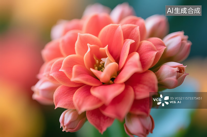 【AI数字艺术】娇艳欲滴的长寿花图片素材