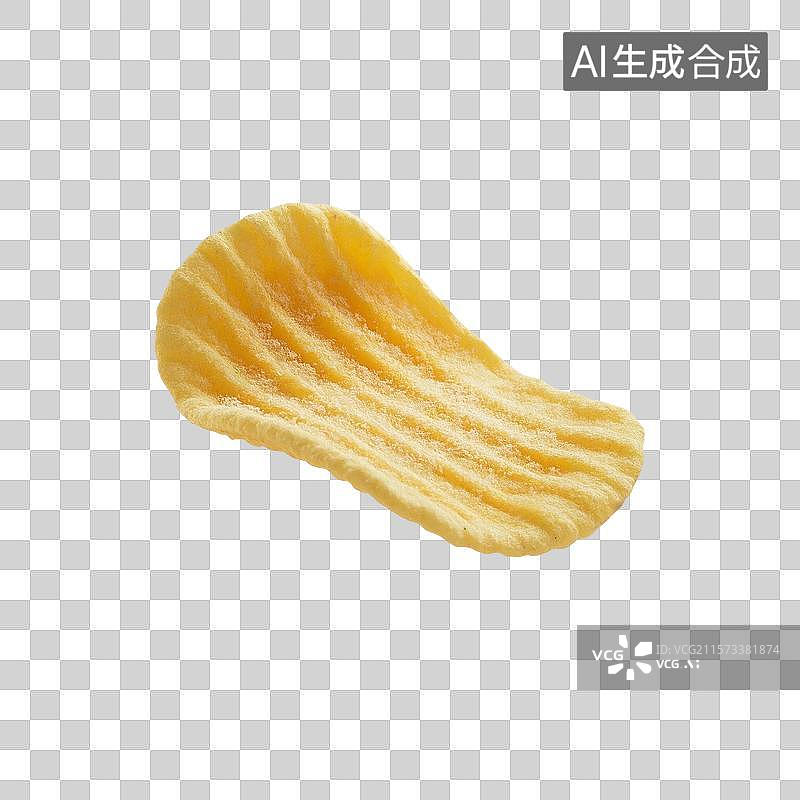 【AI数字艺术】3D渲染卡通食物，薯片，膨化食品，油炸食物，免抠元素图片素材