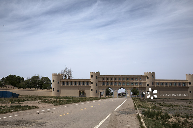 甘肃省金昌市永昌县骊靬古城图片素材