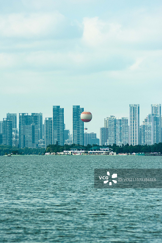 东湖热气球图片素材