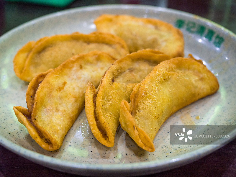 李记清真馆牛肉锅贴图片素材