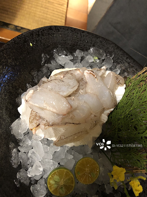 火锅食材娃娃菜白菜豆腐蟹籽包蟹腿图片素材