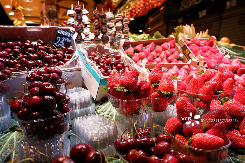 菜市场水果摊图片素材