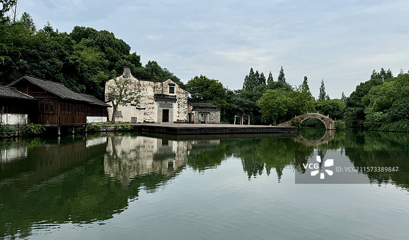 嘉兴桐乡乌镇水剧场图片素材