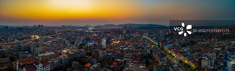 道县 水南村 潇水中路 西洲公园 城市 航拍图片素材