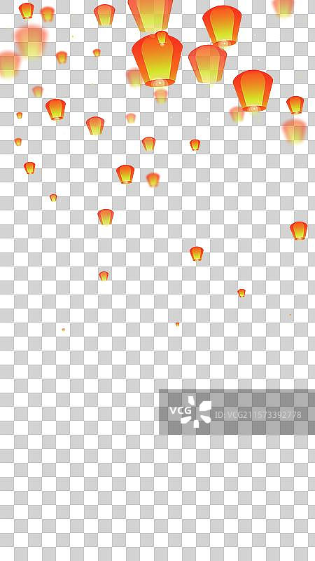 水灯节贺卡图片素材