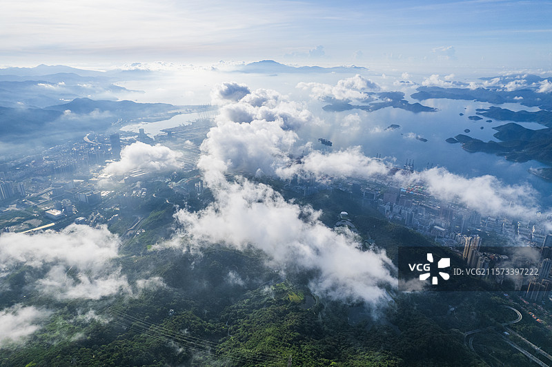 深圳盐田区 深圳全景 深圳盐田区全景图片素材