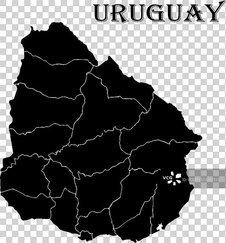 乌拉圭国家地图图标图片素材