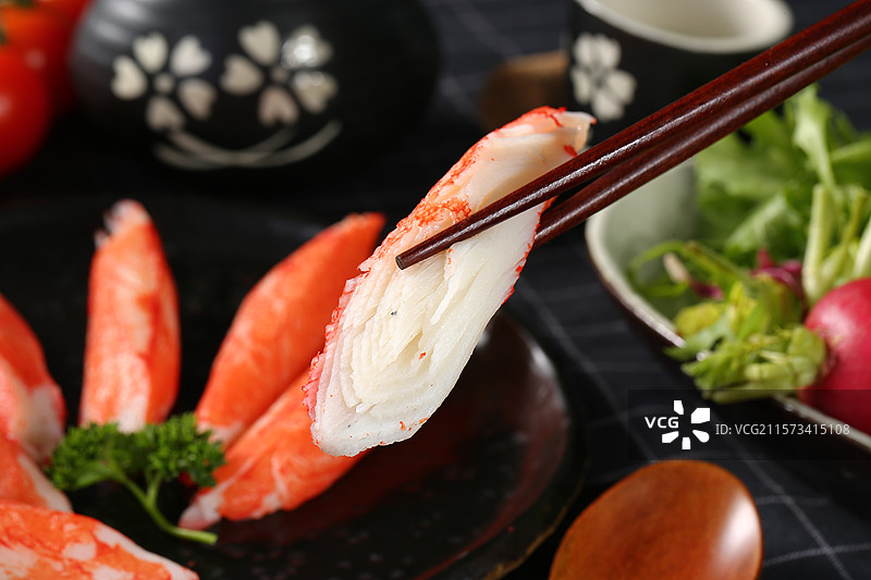 雪蟹腿大蟹棒图片素材