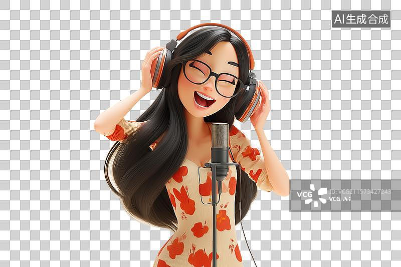 【AI数字艺术】自媒体播客图片素材