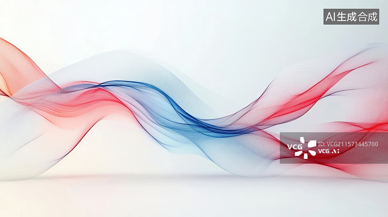 【AI数字艺术】抽象彩色流动波浪科技商务主题背景图片素材