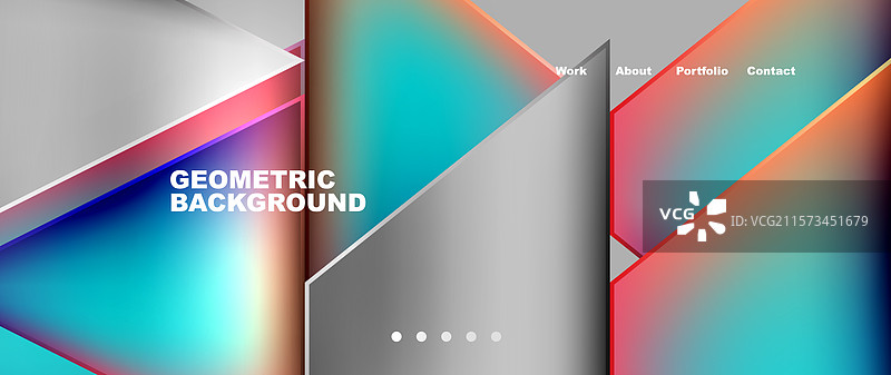 渐变三角形几何极简壁纸图片素材