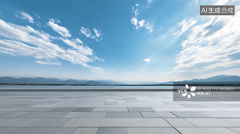 【AI数字艺术】地面天空图片素材