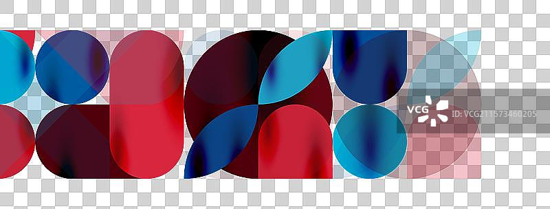 马赛克几何元素 彩色圆圈 圆形图片素材