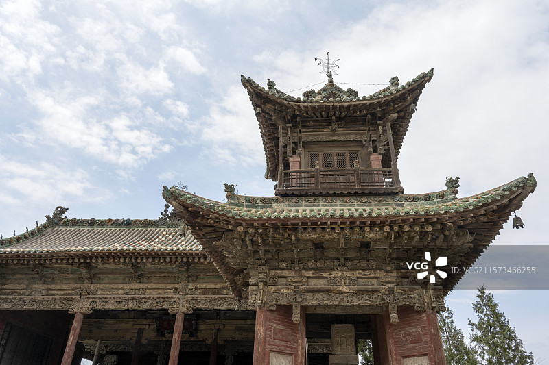 运城稷山县后稷故里稷王庙古建筑风光图片素材