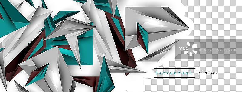 极简几何抽象背景低多边形图片素材