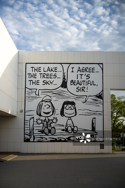 史努比花园图片素材