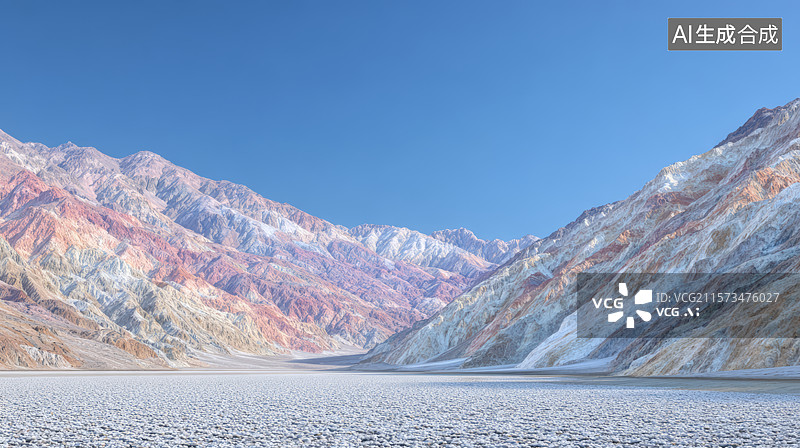 【AI数字艺术】干旱地区地形与地面背景图片素材