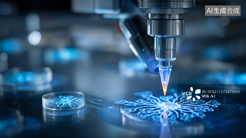 【AI数字艺术】智能笔尖触控唤醒数字神经系统图片素材