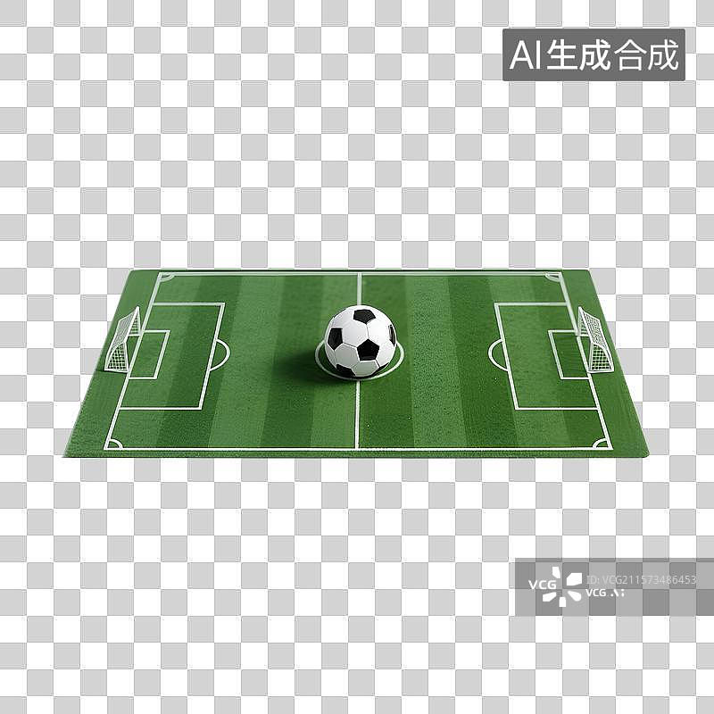 【AI数字艺术】足球 3D免抠元素图片素材