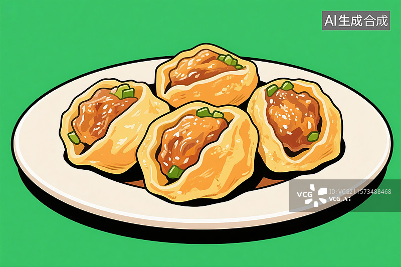 【AI数字艺术】豆腐酿酿豆腐图片素材