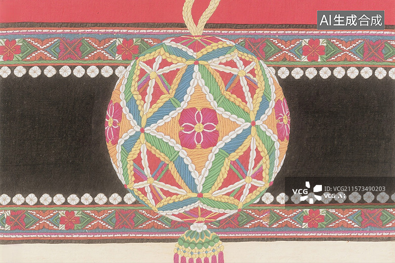 【AI数字艺术】广西壮族三月三绣球图片素材