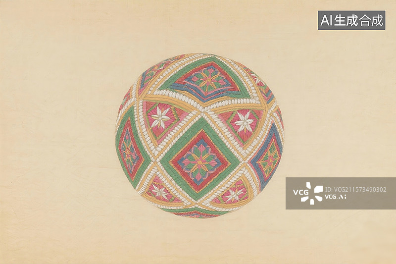 【AI数字艺术】广西壮族三月三绣球图片素材