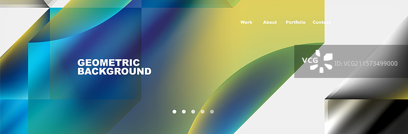 抽象几何形状网页设计页面图片素材