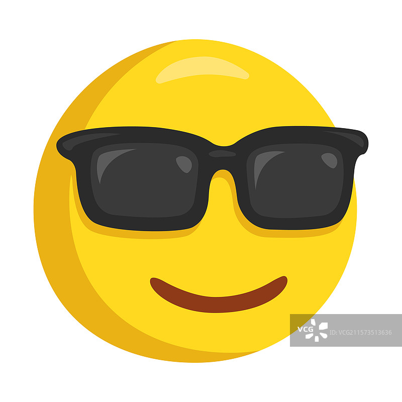 戴着太阳镜的男人表情图标图片素材